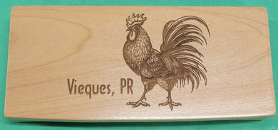 Vieques Engraved Keepsake Wood Box, 3x7