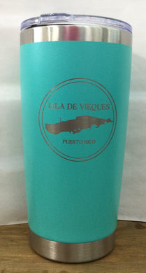 Isla de Vieques Tumbler 20oz, Aqua