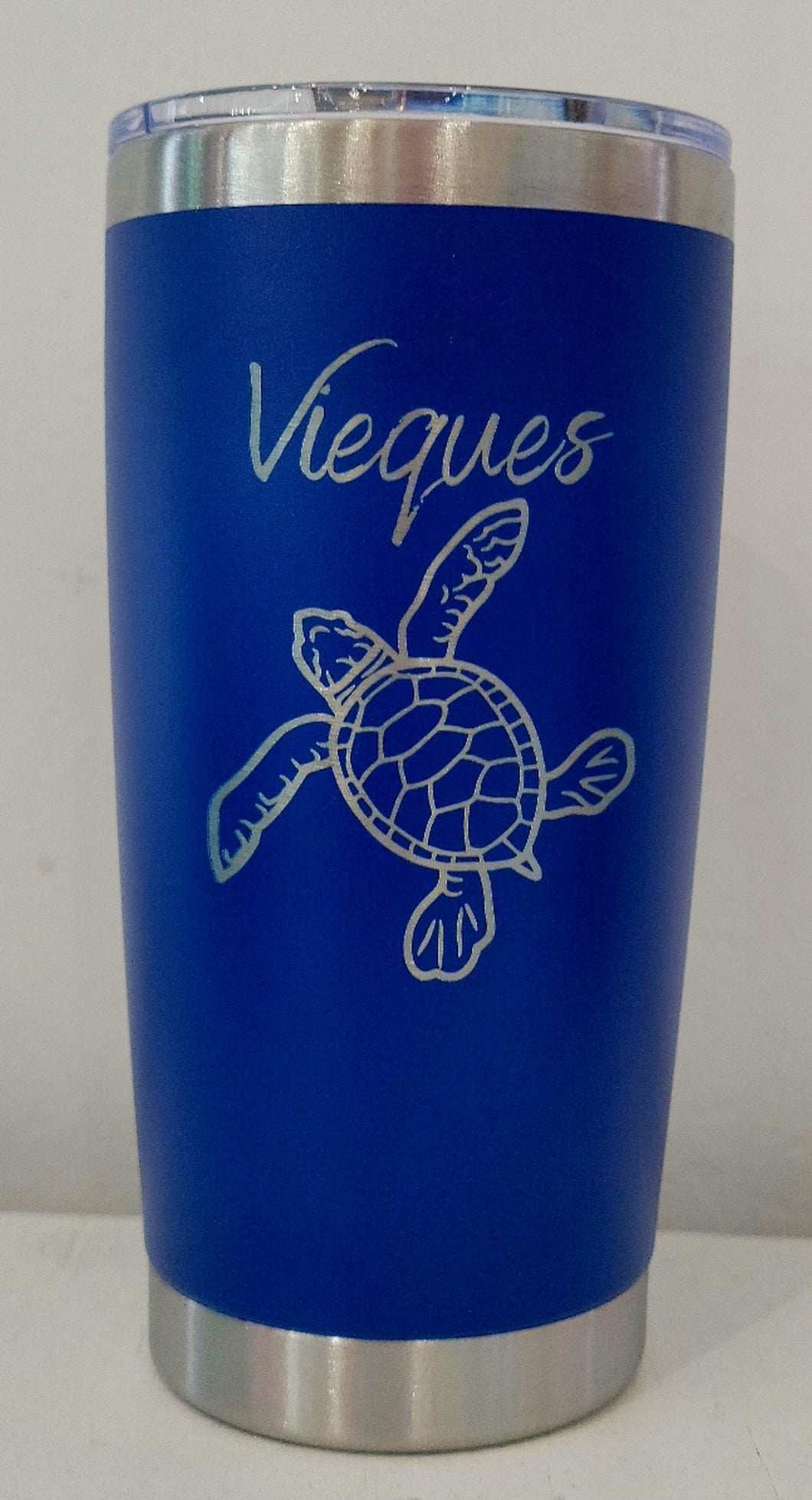 Sea Turtle Tumbler 20oz, Royal Blue