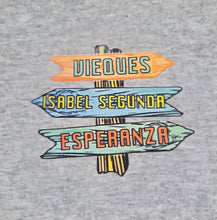 Vieques Beach Arrow Sign T-Shirt, VQS Made