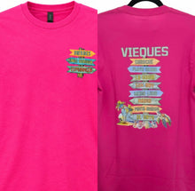 Vieques Beach Arrow Sign T-Shirt, VQS Made