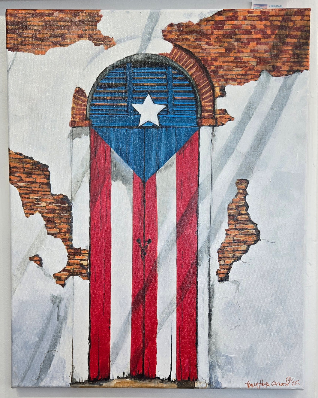 PR Door Painting by Nancy Hogan Armour