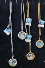 Floating Locket Necklace w/ A Bit of Vieques, Stainless Steel