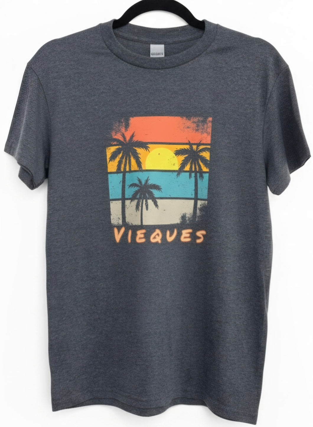 Palms Sun Stripes T-Shirt, VQS Made