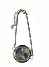 Floating Locket Bracelet w/ A Bit of Vieques, Stainless Steel